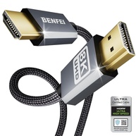 Cabo HDMI 8K BENFEI Certificado: Imagem Ultra HD 240Hz e 48Gbps para Experiência Cinematográfica - imagem 1