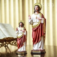 imagem-a-decoracao-em-resina-de-importada-elegante-coracao-sagrada-sagrado-20cm-do-jesus-a