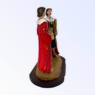 Imagem de São Cosme e Damião em Resina 16 cm - Decoração Sagrada com Detalhes Finos - imagem 3