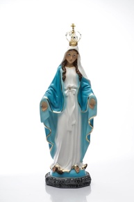Imagem de Nossa Senhora das Graças em Gesso Resinado - 20 cm | Estátua Devocional com Detalhes Artísticos - imagem 1