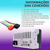 Central Multimídia 7" H-Tech HT-3000: Som e Imagem! - imagem 2