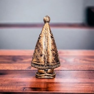 Imagem de Nossa Senhora Aparecida 30cm em Gesso Dourado - Peça Artesanal para Oratório e Decoração - imagem 3