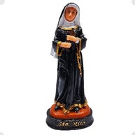 Imagem de Santa Rita de Cássia em Resina 15 cm - Escultura Católica Pintada à Mão com Detalhes Realistas - Ideal para Devoção e Decoração Religiosa - imagem 2
