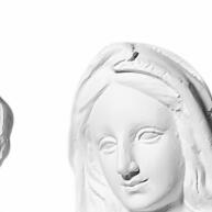 Imagem Sagrada Família em Gesso Cru 30cm – Personalize e Decore - imagem 1