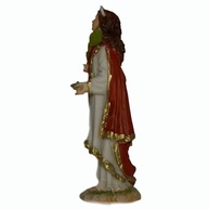 Imagem de Santa Luzia em Resina 15 cm - Escultura Católica com Detalhes Finais - imagem 3