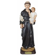 Santo Antônio de Pádua Resina 30,5cm - Imagem Sagrada com Detalhes Finais para Decoração e Oração - imagem 1