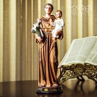 Imagem de Santo Antônio em Resina 30cm - Peça Importada para Decoração e Fé - imagem 3
