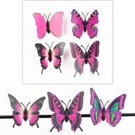 Borboletas 3D Adesivas com Ímãs Rosa - Decore com Charme e Estilo - imagem 4