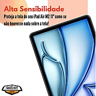 Película iPad Air M3: Proteção 9H Imbatível! - imagem 1