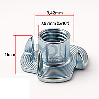 Porca Garra 5/16 Zincada: Fixação Imbatível! - imagem 1