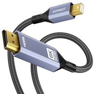 Cabo Mini DisplayPort para HDMI AGFINEST 8K 3m - Conexão Imersiva para seu Mac e Surface - imagem 2