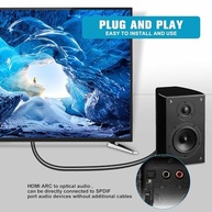 Conversor HDMI ARC para Áudio Óptico: Som Imersivo Sem Complicações - imagem 4