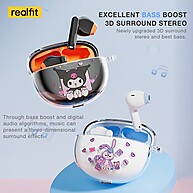 Realfit F2: Fones Bluetooth 5.3 com Som Imersivo - imagem 2