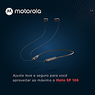 Moto SP 106: Fone Bluetooth Motorola com Som Imersivo - imagem 2