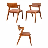 Conjunto de 4 Cadeiras em Madeira Maciça e Estofada Ímola Authentic Espresso Móveis Champagne/Marrom - Design Sofisticado e Conforto Duradouro - imagem 5