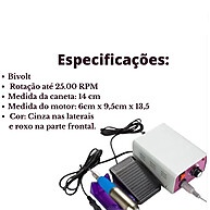 Lixadeira Elétrica 25000 RPM: Unhas Impecáveis! - imagem 1