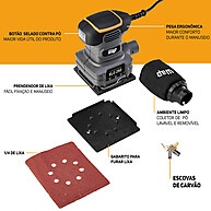 Lixadeira Orbital WAP Elo 250: Acabamento Impecável! - imagem 2