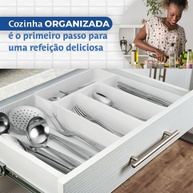Organizador de Talheres Extensível: Cozinha Impecável! - imagem 2