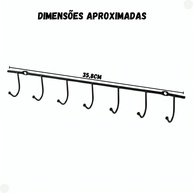 Organizador de Parede 7 Ganchos Mor: Seu Lar Impecável! - imagem 2