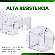 Organizador Acrílico: Kit 3 para um Lar Impecável - imagem 2