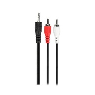Cabo P2 + 2 RCA Niquelado 1.80M: Conexão de Áudio Impecável - imagem 3