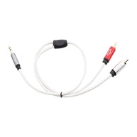 Cabo P2 3.5mm para 2 RCA Cabos & Plugs: Áudio Profissional Impecável (1m, Branco) - imagem 3