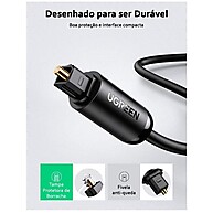 Cabo Óptico Ugreen 2M: Som Impecável! - imagem 2