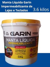 Manta Líquida Branca Garin 3,6 kg - Impermeabilizante Ecológico para Lajes, Telhados e Parede - imagem 4