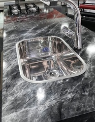 Adesivo para Pia Mármore Silver Black Impermeável - Proteção Elegante e Duradoura - imagem 1