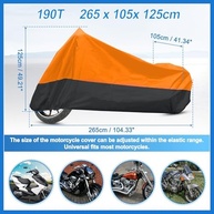 Capa de Moto XXL Impermeável e Anti-Poeira para Harley Davidson e Outras Motos - imagem 5