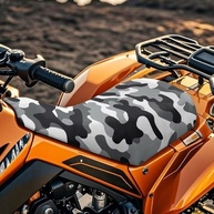Capa de Assento SEANATIVE Camuflada Preta: Proteção Universal Impermeável e Antiderrapante para Quadriciclos e Motos - imagem 5