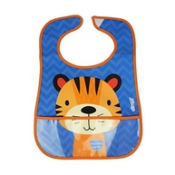Babador Impermeável com Bolso Coletor - Tigre, Clingo, Rosa | Proteção e Estilo para Bebês - imagem 3