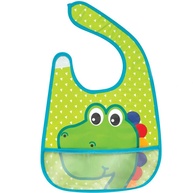 Buba Babador Com Bolso Impermeável - Dino Colorido para Bebês - imagem 1