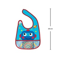 Baba Confiável com Estilo: Babador Impermeável Buba Robô Champanhe com Bolso Prático - imagem 3