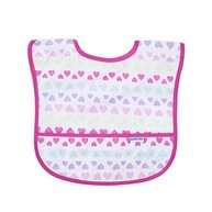 Babador Standard Coração Rosa - Impermeável e Divertido para Bebês - imagem 3