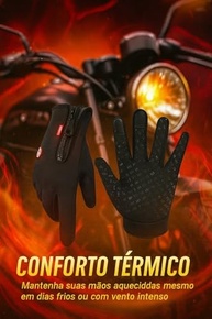Luva Térmica Impermeável Touch-Screen: Proteção e Conforto para Moto, Bike e Aventura! - imagem 3