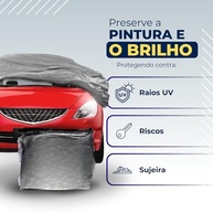 Capa Protetora Automotiva 100% Impermeável com Forro - Proteção Total para Seu Carro (M, G, GG) - imagem 5