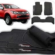 Jogo de Tapetes Emborrachados L200 Triton 2018-2021 Premium Impermeável | Proteção e Estilo - imagem 1