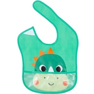 Buba Babador Com Bolso Zoo Dino - Impermeável, Livre de BPA, com Fechamento em Velcro - imagem 2
