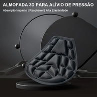 Almofada de Assento Moto 3D: Conforto Impermeável com Ventilação para Viagens Longas - imagem 4