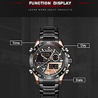 Naviforce 9171: Relógio Esportivo Masculino Impermeável - imagem 2