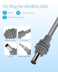 Adaptador Starlink Mini 12V Mwin: Energia Confiável para Sua Mobilidade | Cabo CC Impermeável - imagem 5
