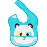 Babador Com Bolso Bubazoo Panda Impermeável com Fecho Velcro - imagem 1