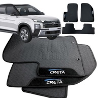 Jogo de Tapete Borracha Personalizado para Hyundai Creta 2022-2026: Proteção e Estilo Impermeável - imagem 2
