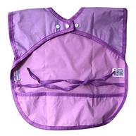 Babador Regata Impermeável Lilás - Proteção Total Contra Manchas para Bebês - imagem 3
