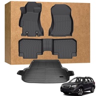 Tapetes de Chão Subaru Forester 2014-2018: Proteção Total TPE Impermeável e Antiderrapante - imagem 1