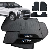 Jogo de Tapete Borracha Personalizado para Hyundai Creta 2022-2026: Proteção e Estilo Impermeável - imagem 1