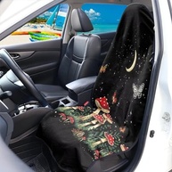 Capa de Assento Impermeável Yewattles Cogumelo Night: Proteção Antiderrapante para Seu Carro - imagem 4