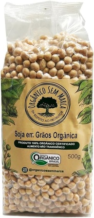 Soja em Grãos Orgânica Importada 500g - OSM - imagem 1