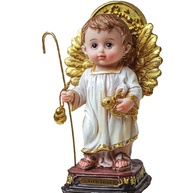 Imagem de São Rafael Arcanjo Baby em Resina 12cm - Decoração Sagrada Importada - imagem 1